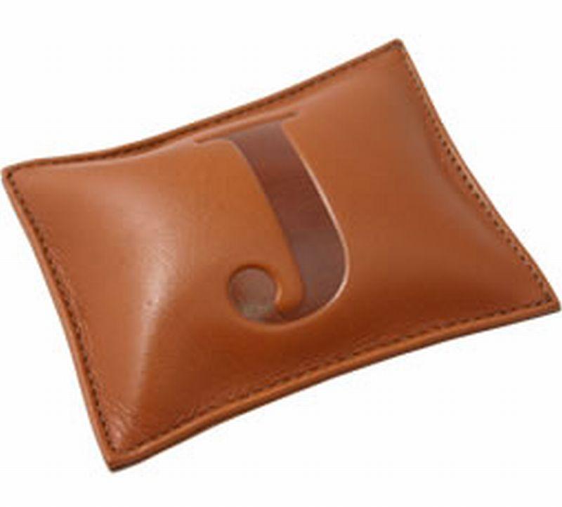 Initial Leather Paperweight-J