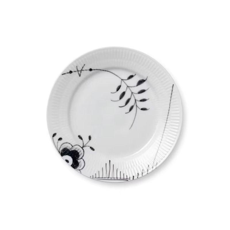 Black Fluted Mega#2 Bread & Butter Plate