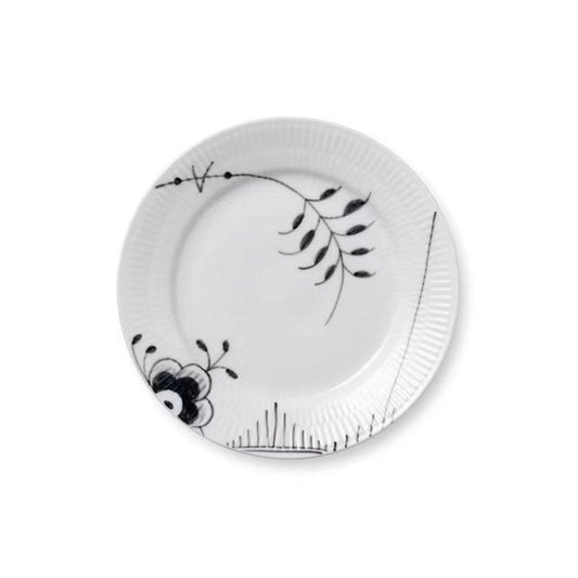 Black Fluted Mega#2 Bread & Butter Plate