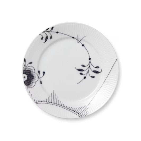 Black Fluted Mega #2 Salad Plate