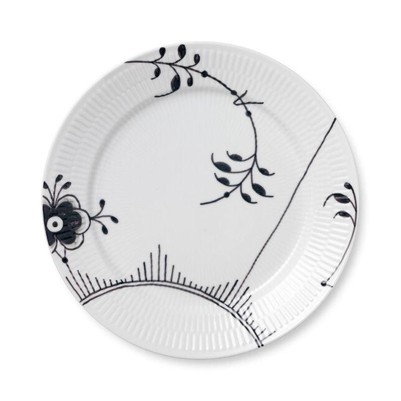 Black Fluted Mega #2 Dinner Plate