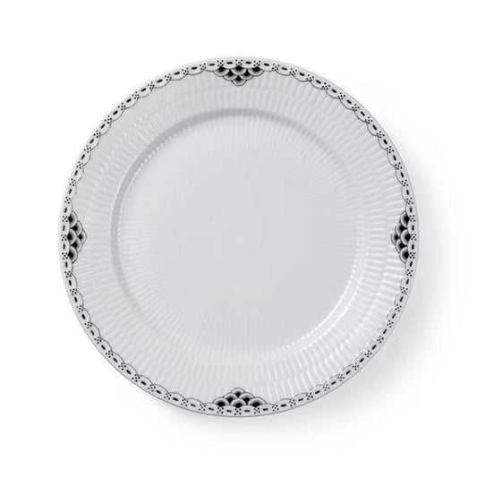 Black Lace Dinner Plate