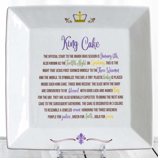 Story of King Cake Platter