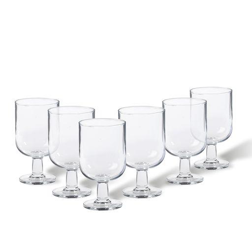 Set/6 wine glasses, Clear