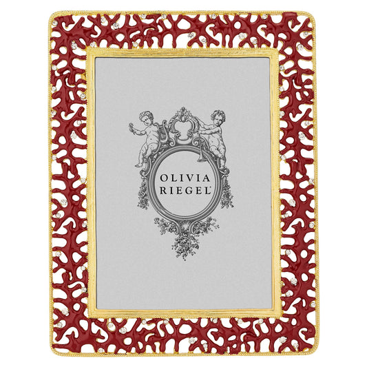Coral Enamel Picture Frame