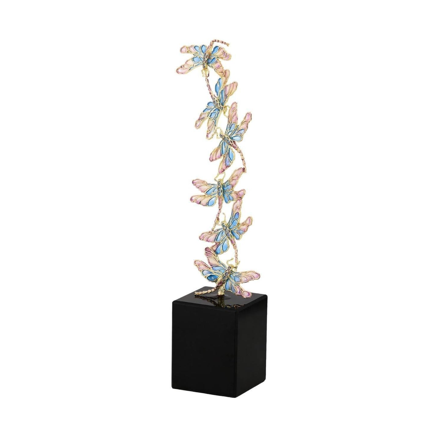 Enamel Dragonfly Sculpture