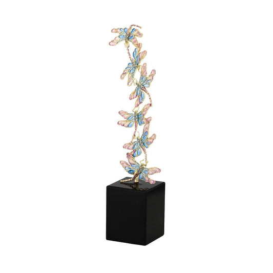 Enamel Dragonfly Sculpture