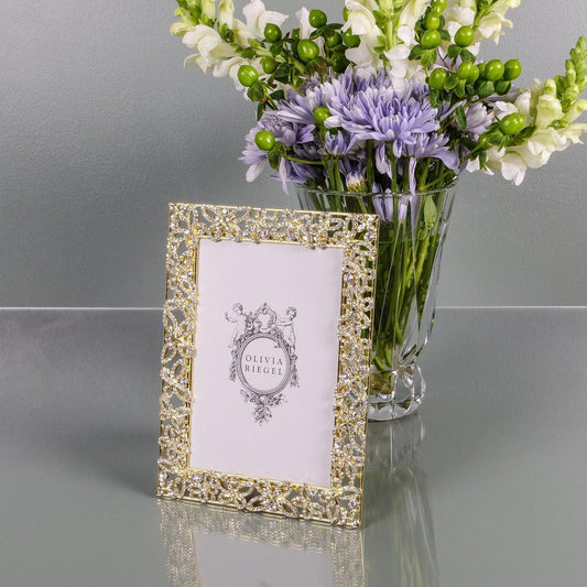 Papillon with Crystals 4" x 6" Picture Frame
