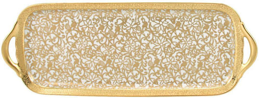 Incrustation Long Cake Plate