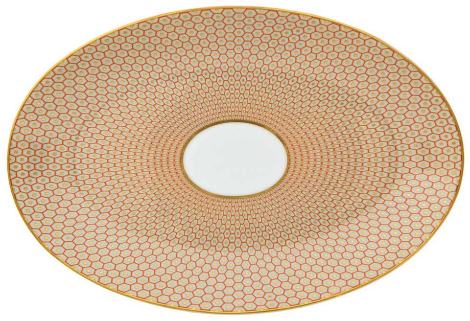 Orange Small Oval Dish