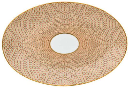 Orange Small Oval Dish