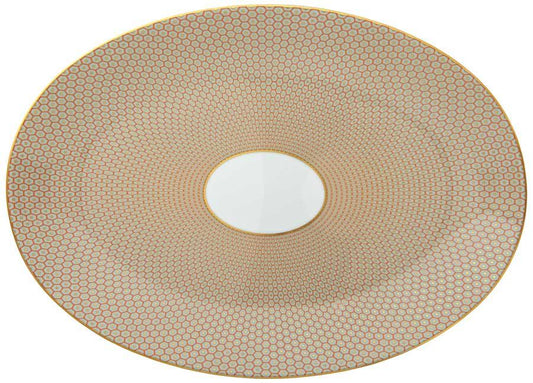 Orange Large Oval Dish