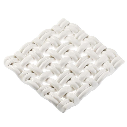 8" Square Trivet Matte White