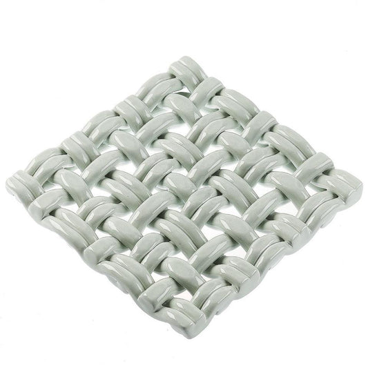 8" Square Trivet Sheer Blue