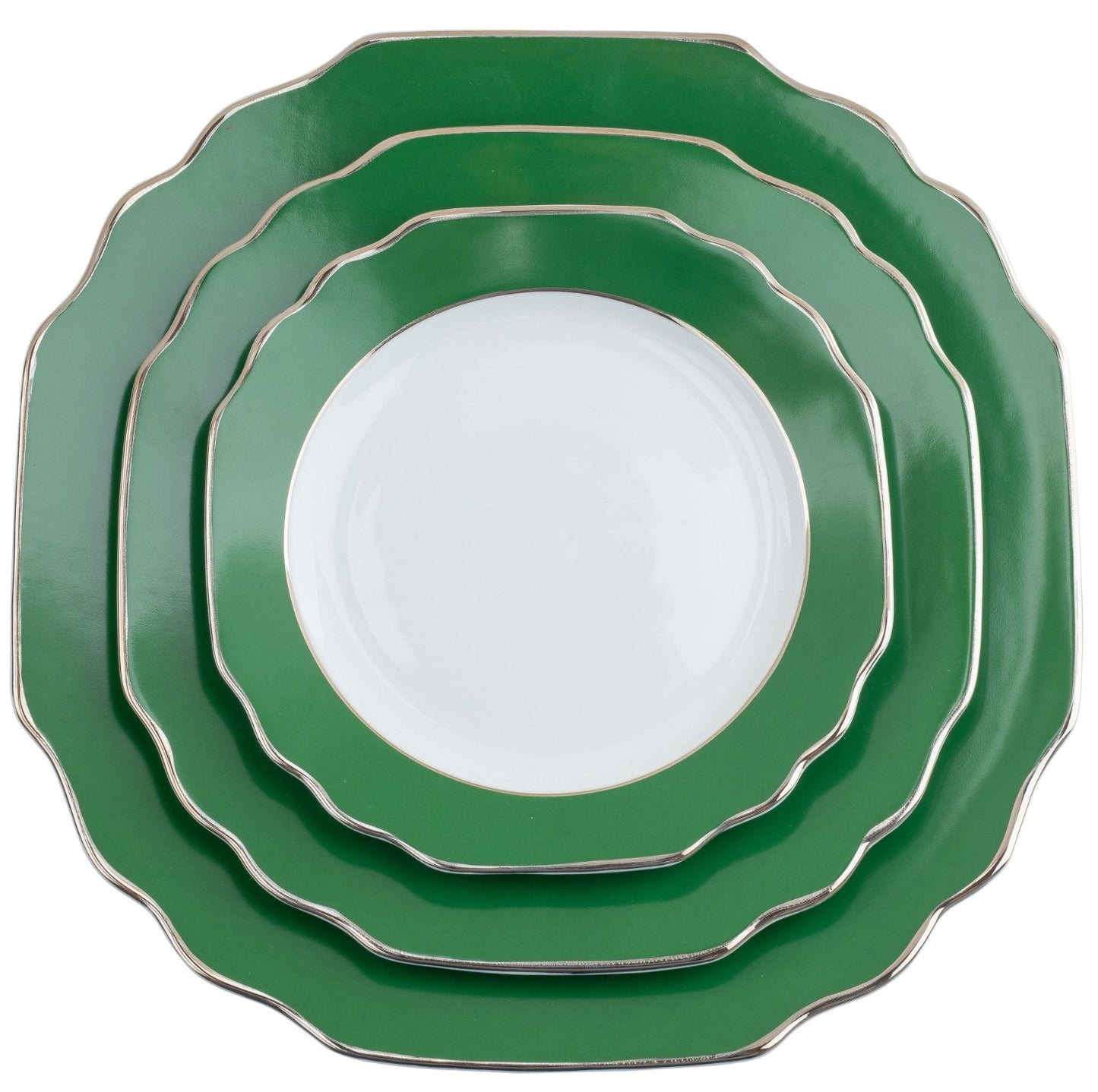 Platinum Banding Salad Plate