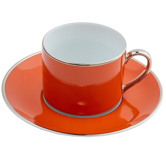 Platinum Banding Teacup Saucer
