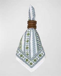 Seville Stripe Green Napkin