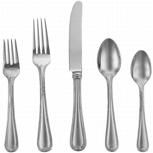 Vintage Jewel Frost Flatware 5 Piece Place Setting