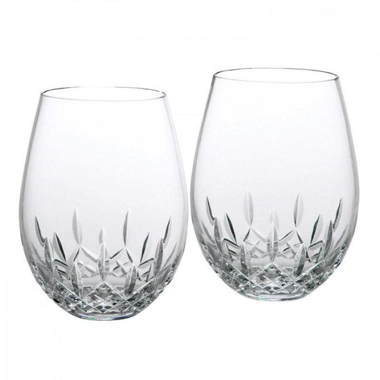 Lismore Essence Stemless Deep Red Wine Pair