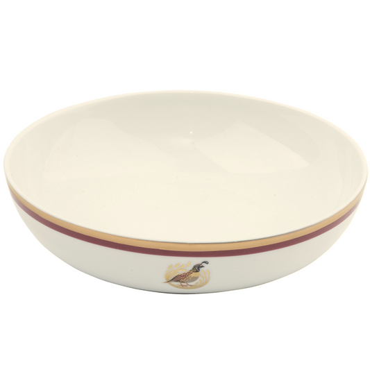 Cereal/Soup Bowl Gold and Red Band
