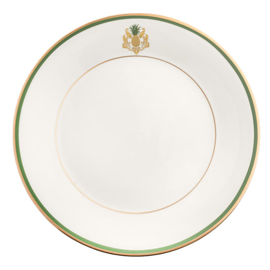 Motif On Rim Charger Plate Gold and Band