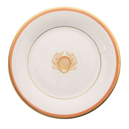 Motif on Center Well Bread & Butter Gold & Coral Band